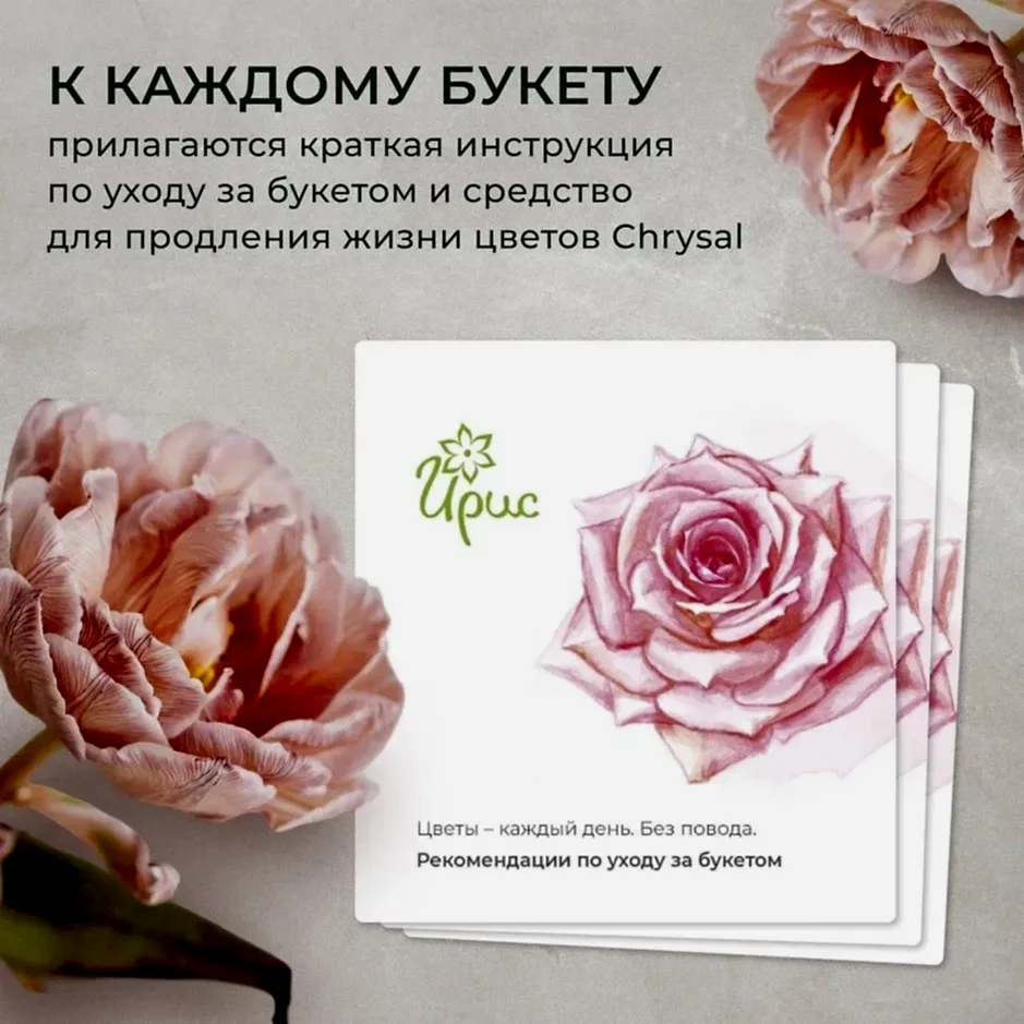  монобукет из 7 роз микс 5 