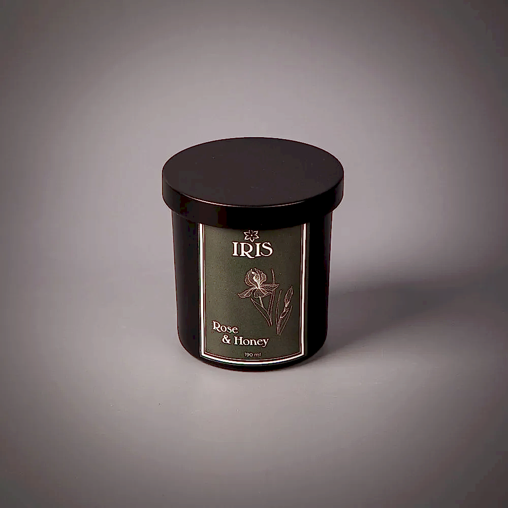 свеча "iris" роза и мед 